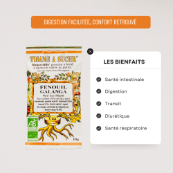 Bio pastilles Fenouil-Galanga - sans sucre, naturelles, fabriquées en France
