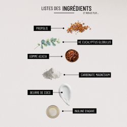 Bio pastilles Propolis-Eucalyptus - sans sucre, naturelles, fabriquées en France