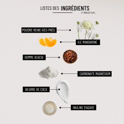 Bio pastilles Reine-des-prés-Mandarine - sans sucre, naturelles, fabriquées en France