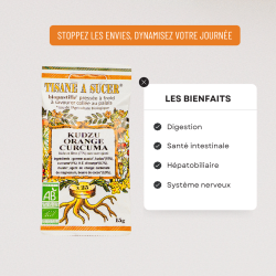Bio pastilles Kudzu-Orange-Curcuma - alternative naturelle au geste de fumer