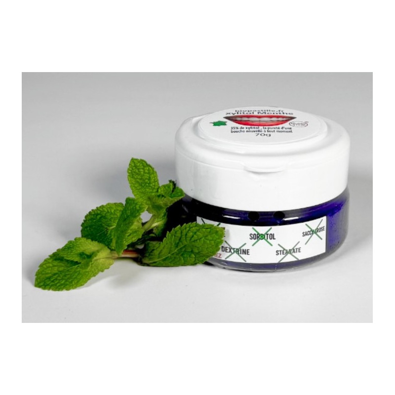 Bio Pastilles Xylitol Menthe – fraîcheur buccale sans sucre, fabriquées en France