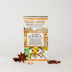 Bio pastilles Anis Étoilé - sans sucre, naturelles, fabriquées en France
