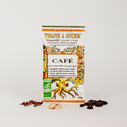 Bio pastilles Café - sans sucre, naturelles, fabriquées en France