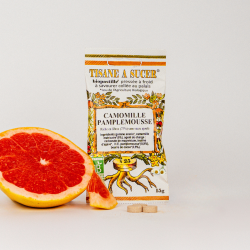 Bio pastilles Camomille-Pamplemousse - sans sucre, naturelles, fabriquées en France