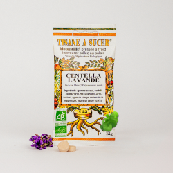 Bio pastilles Centella-Lavande - sans sucre, naturelles, fabriquées en France