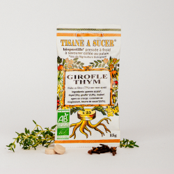 Bio pastilles Girofle-Thym - sans sucre, naturelles, fabriquées en France