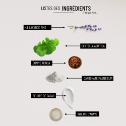 Bio pastilles Centella-Lavande - sans sucre, naturelles, fabriquées en France